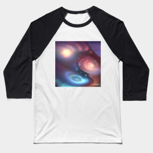 Spiral Galaxy Baseball T-Shirt